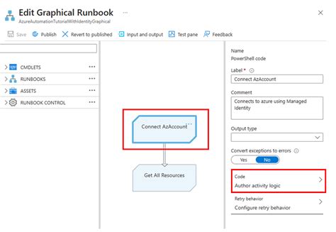 Azure Runbook Managed Identity PowerShell 的图像结果