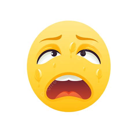 Loudly Crying Face Emoji Transparent Background, Beautiful, Real, Emoji ...
