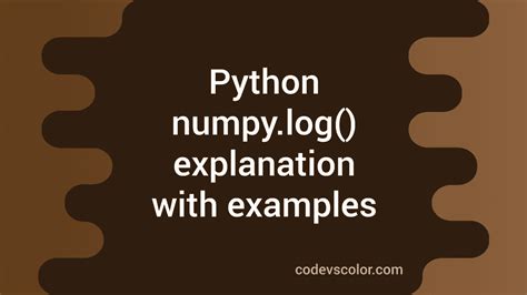 Image result for Log Python-Numpy