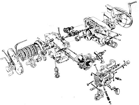 Image result for Radial Engine Exploded View Drawing