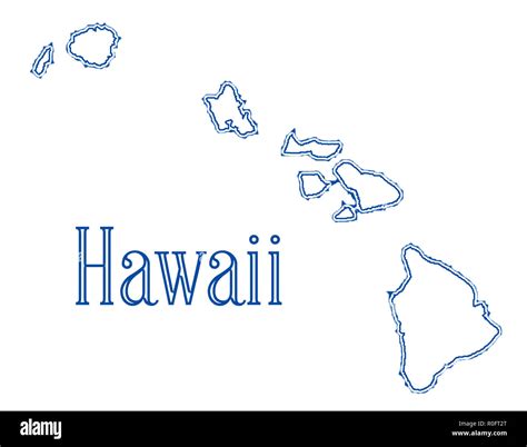 Printable map of hawaiian islands