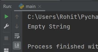 Image result for Empty String in Python