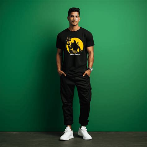 Lord Shiva Oversize Tshirt | Shiva Printed T-shirt for Men | Bio wash ...