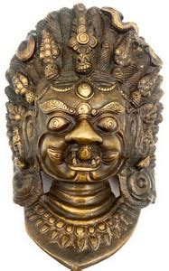 Bhunes Brass Bhairav Face Wall Hangings, Shiva Face, Bhairav Head ...