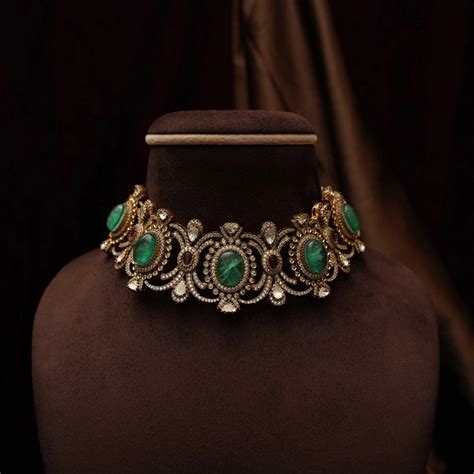 Kundan Choker Necklace & Polki Choker Necklace
