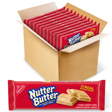 Nutter Butter Peanut Butter Wafer Cookies - 12 packs of 10.5 oz ...