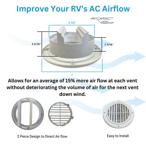 RV Airflow System AirDirect Replacement Air Vent
