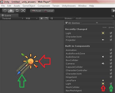 Hide Gizmos Unity 的图像结果