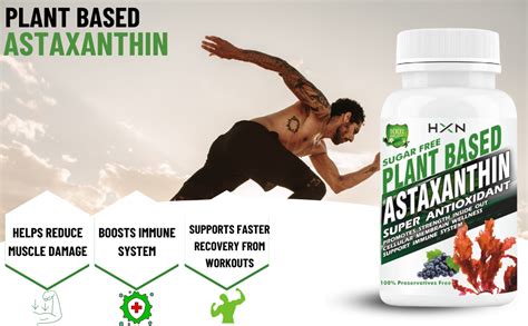 HXN Astaxanthin 6mg Supplement comes with Antioxidants and Grape seed ...