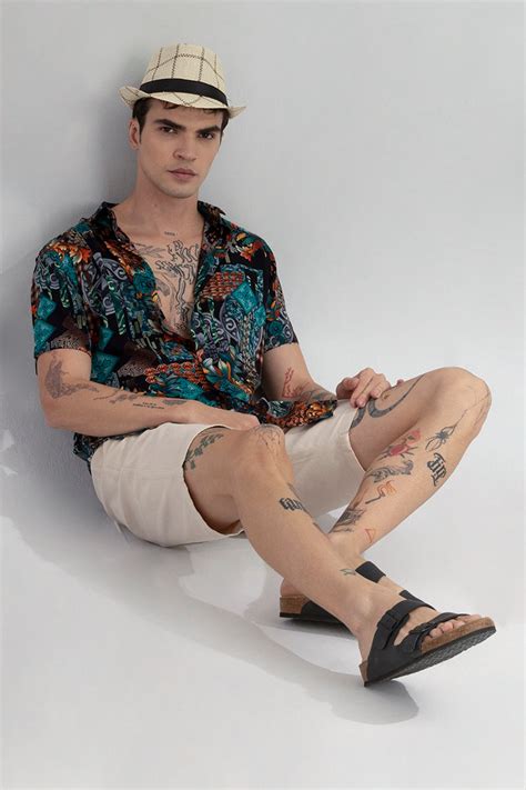 Buy Men's Creative Impulse Blue Shirt Online | SNITCH