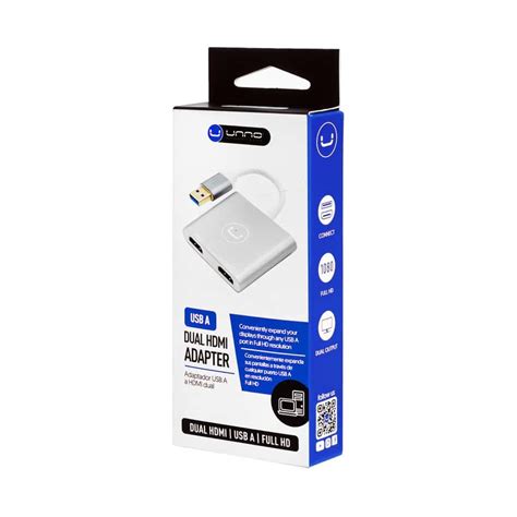 USB A TO DUAL HDMI PORT ADAPTERHB1102SV | Unno Tekno