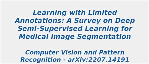 Best Research Topic in a Survey on Deep Semi-Supervised Learning for ...