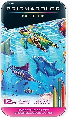 Prismacolor Premier Colored Pencils, Soft Core, Under the Sea Set, 12 ...