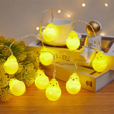 Easter Decorations Indoor, 10 FT 20 LEDs Easter Eggshell Eggs Hanging ...