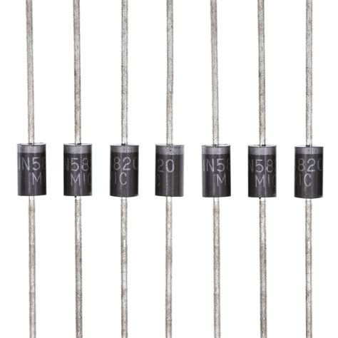 Buy HUABAN 10PCS 1N5820 Schottky Barrier Rectifier Diodes 3A 20V DO ...