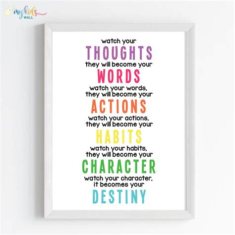 Mindful Manifestation Inspirational Wall Art (Framed) – My Kids Wall