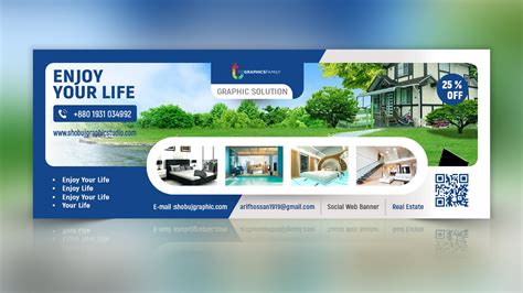 Real Estate Web Banner Design Free PSD – GraphicsFamily