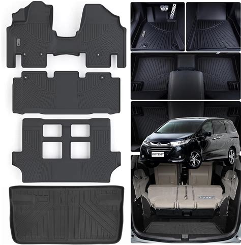 Floor Mats & Cargo Liners for 2011-2017 Honda Odyssey,TPE All Weather ...
