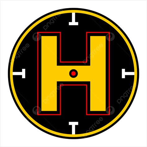 Helicopter Pad Clipart Transparent Background, Helipad Icon Helicopter ...