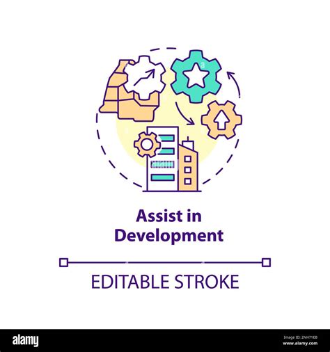 Assist in development concept icon Stock Vector Image & Art - Alamy