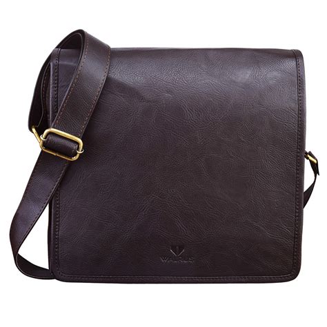 Buy Walrus Play Series Sling Bag | Brown Vegan Leather | Men & Women ...