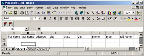 Image result for Excel Name and Address Input Form