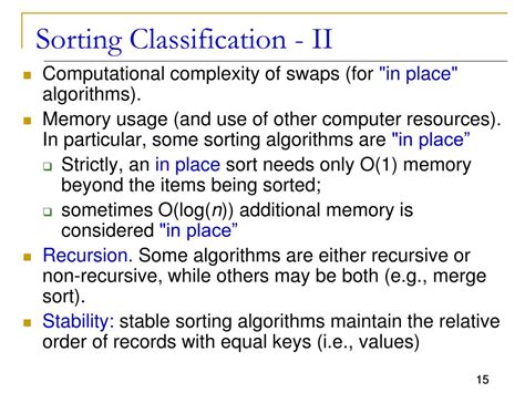 Sorting Classification Different 的图像结果
