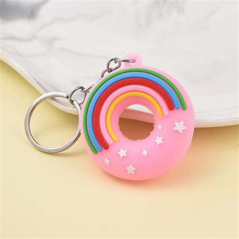 Multicolored Donut-Shaped Keychain – Prithvi Enterprises