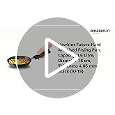 Buy Hawkins Futura 18 cm Frying Pan, Hard Anodised Fry Pan, Small ...