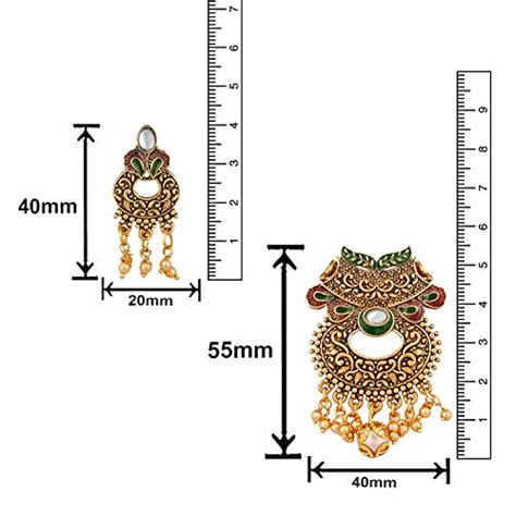 Buy Mahi Gold Plated Traditional Ethnic Elegant Designer Kundan ...