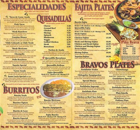 Bravo Restaurant Nutritional Info | Besto Blog