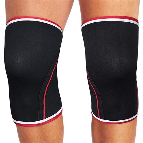Knee Sleeves, 7mm Neoprene Knee Brace, 1 Pair Knee Compression Sleeves ...