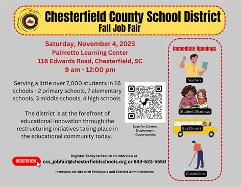 Job Fair is Coming November 4th | Chesterfield County School District
