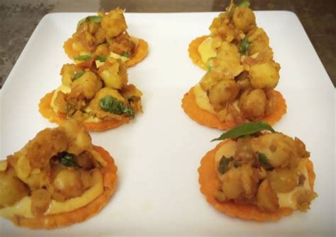 Tawa Chana Canape Recipe by Shuchi Jain - Cookpad