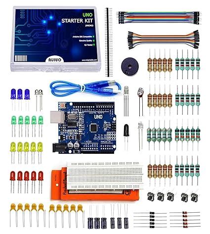 AUIUO - UNO R3 Beginners Kit Compatible with Arduino IDE | Includes UNO ...