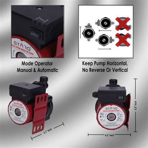 STARQ ST165-9 Inline Automatic Water Pressure Pump With Wall Mounting ...