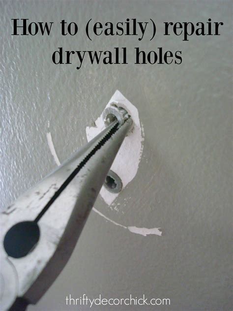 How to easily repair holes made from anchors in drywall. | Repair ...