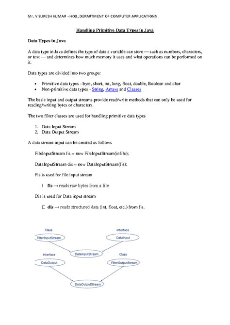 Handling Primitive Data Types & Random Access Files in Java (CS101 ...