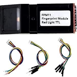 FPM11 FPM11A Green Light Optical Fingerprint Reader Sensor Module 6 ...