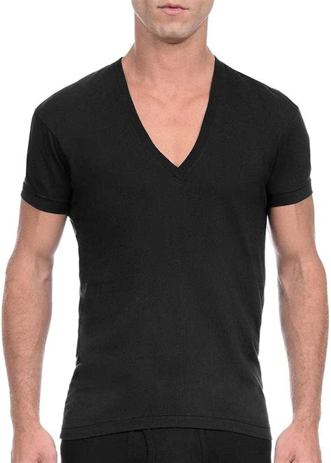 Buy 2XIST Mens Pima Cotton Slim Fit Deep V-Neck T-Shirt Online in India ...