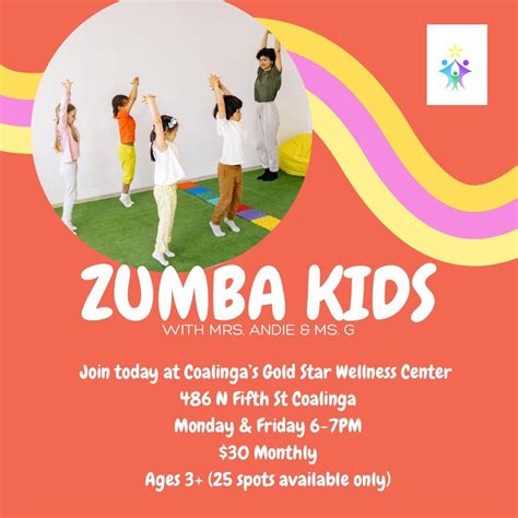 Zumba Kids (Monday and Friday), 486 N. Fifth St, Coalinga, CA, 3 June ...