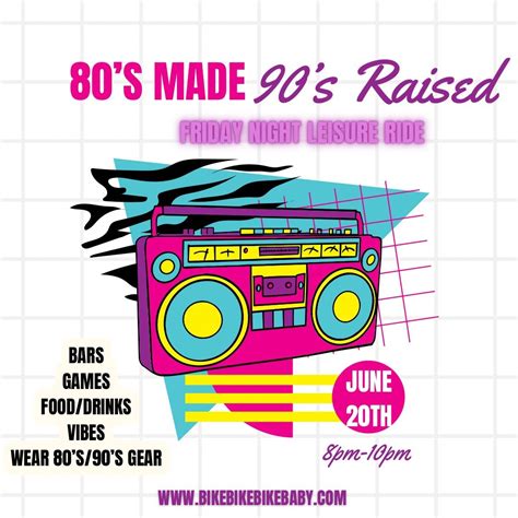 80’s Made, 90’s Raised Night Leisure Ride , Downtown Augusta GA, 20 ...