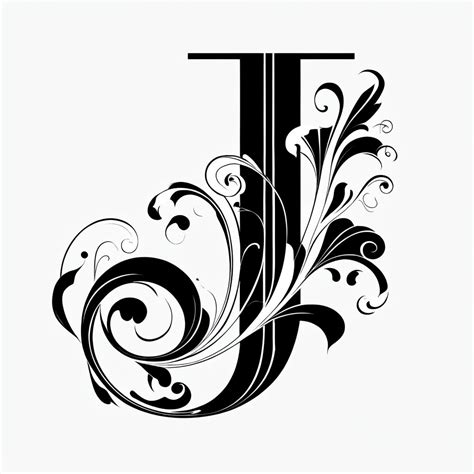 Whimsical Gradient Letter J with Owls and Leaves Monogram - Playground