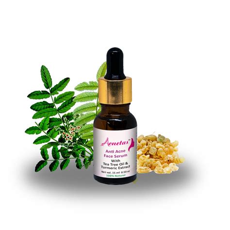 ACNETAS ANTI ACNE FACE SERUM With Tea Tree Oil & Turmeric Extract ...