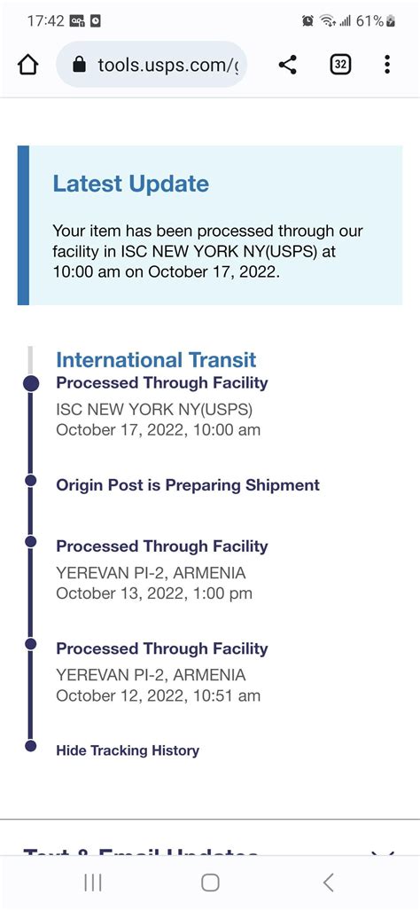 Package stuck at ISC New York for a month : r/usps_complaints