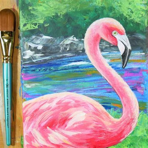 Image result for Flamingo Painting Tutorial