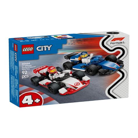 Lego 60464 City F1 Williams Racing & Haas F1 Race Cars (92 Pieces) — Toycra