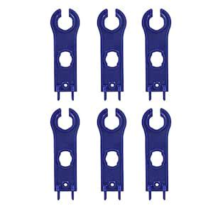 Biaungdo 6 Pcs Solar Spanner Wrench, Blue Solar Connector Tool Assembly ...