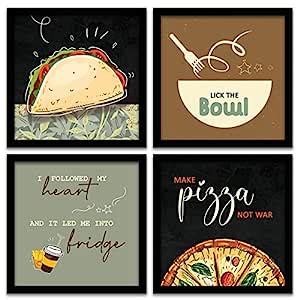 kotart Kitchen Quotes Funny Motivational Wall Paintings - Framed Wall ...