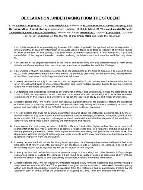 Image result for Chief Declaration Form